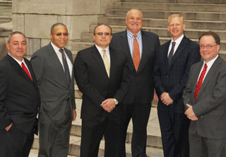 Left to Right: George L. Mahoney, Joseph J. Prisco, Raymond J. Malapero, Andrew L. Klauber, Glenn E. Richardson & Frank J. Lombardo